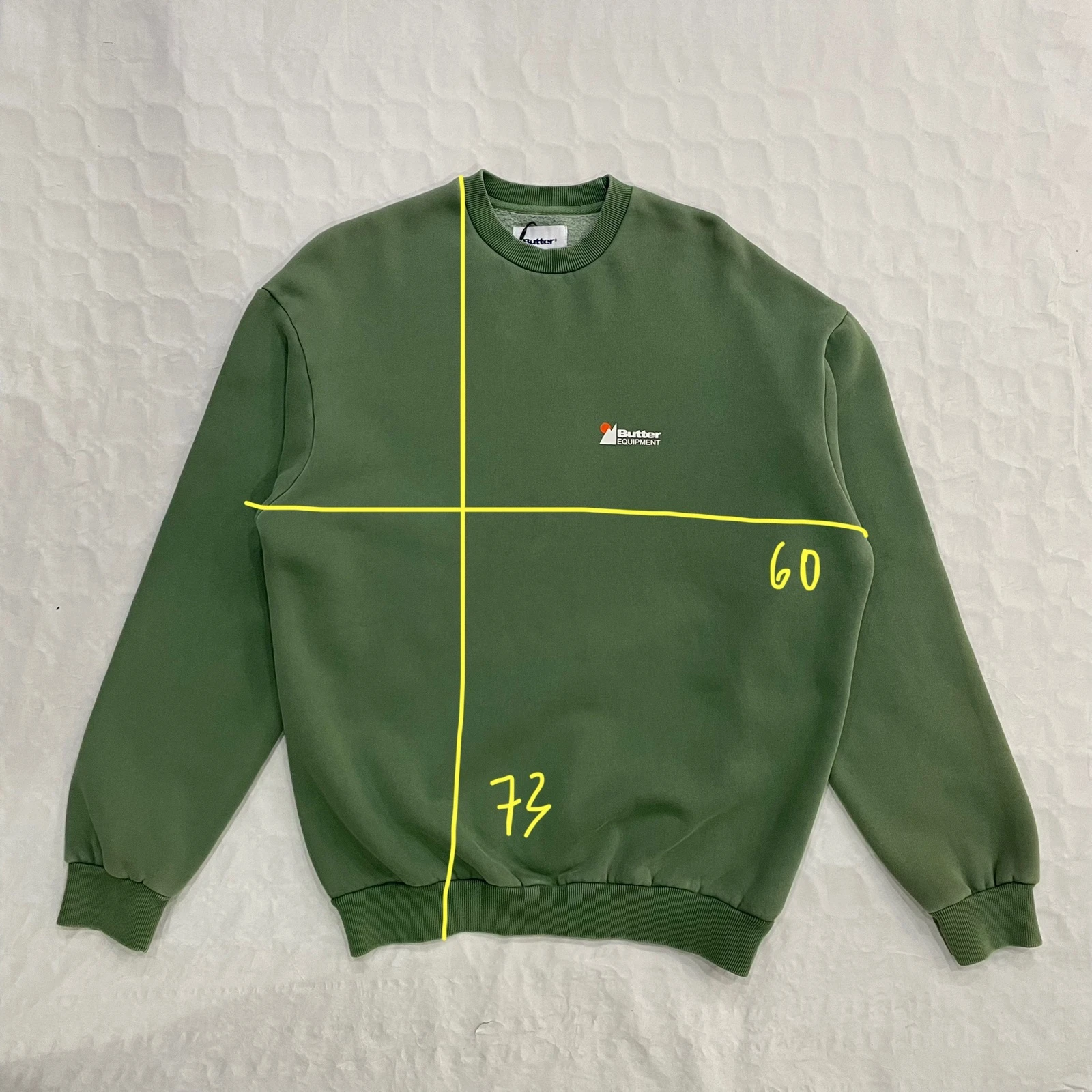Butter Goods sweatshirt - Pigment Crewneck Dye (Meadow) – photo 4